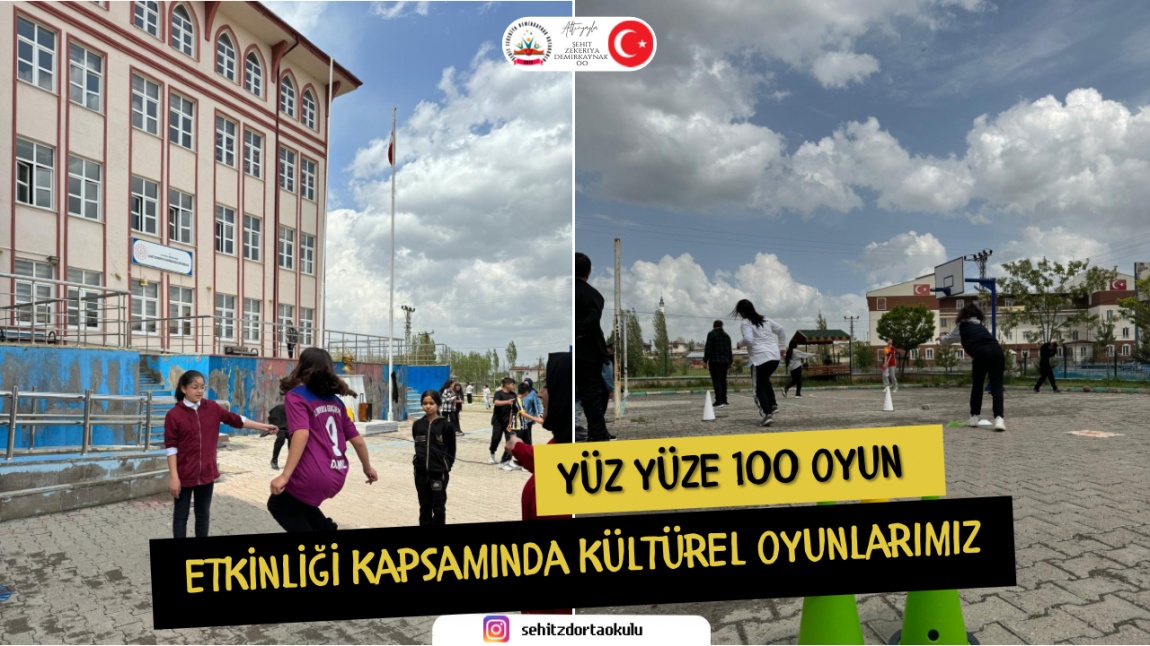 YÜZ YÜZE 100 OYUN ETKİNLİĞİ KAPSAMINDA KÜLTÜREL OYUNLARIMIZI OYNADIK