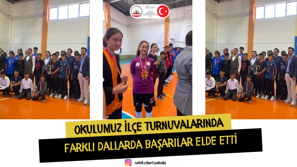 ALTINYAYLA İLÇE TURNUVALARINDA OKULUMUZ FARKLI DALLARDA BAŞARILAR ELDE ETTİ